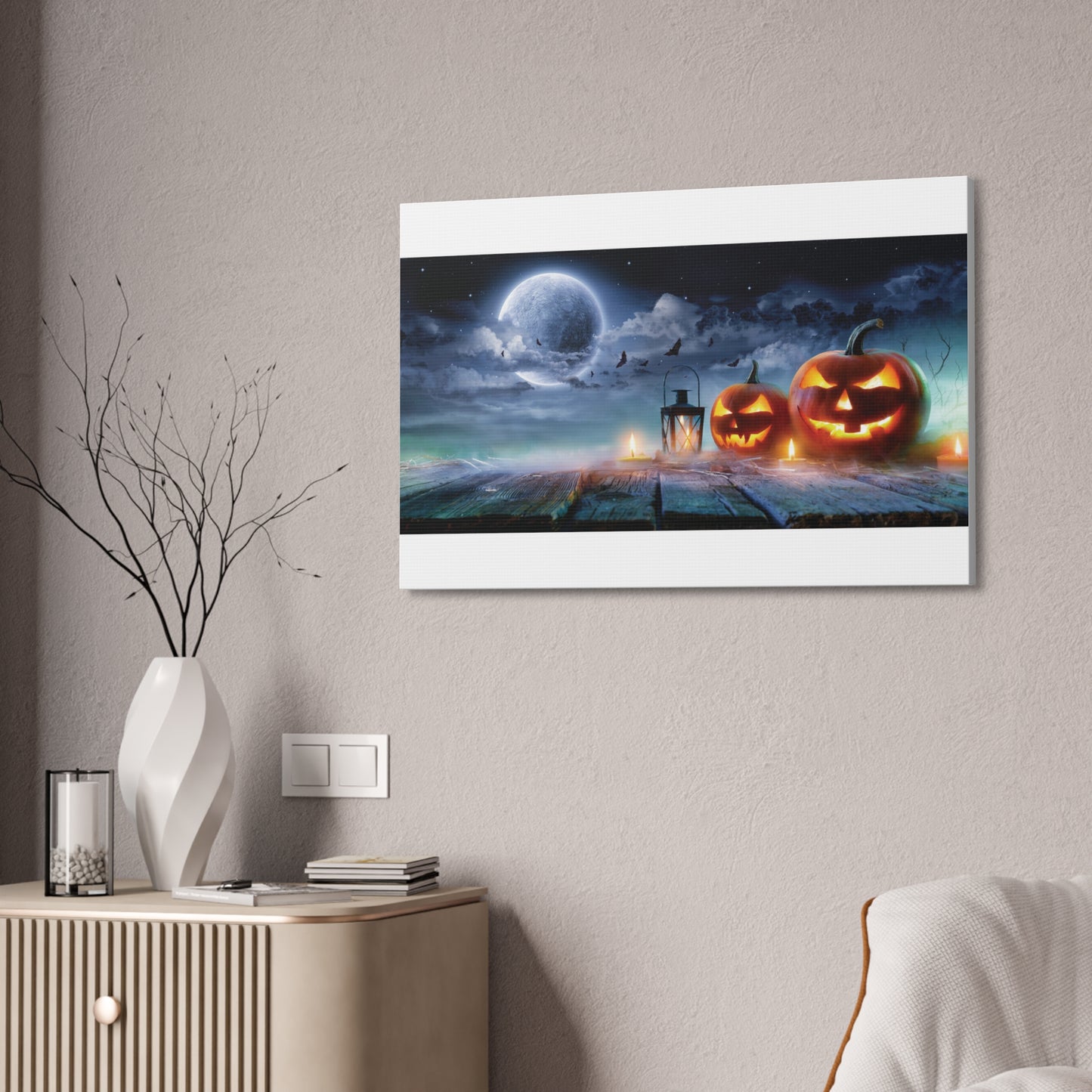 Halloween Canvas White Background