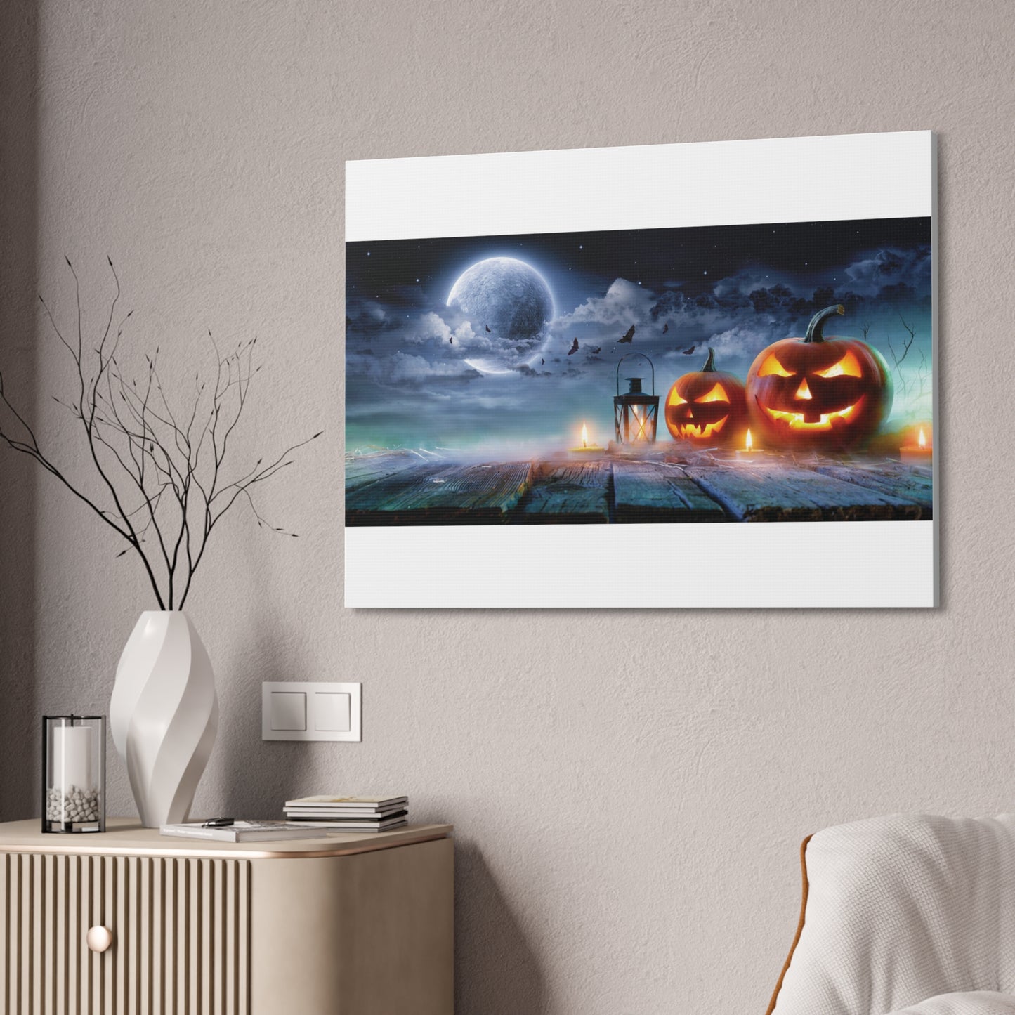Halloween Canvas White Background
