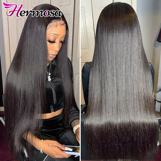 13x4 HD Lace Front Human Hair Wigs for Women 13x6 Transparent Straight Human Hair Lace Frontal Wig Pre Plucked With Baby Hair