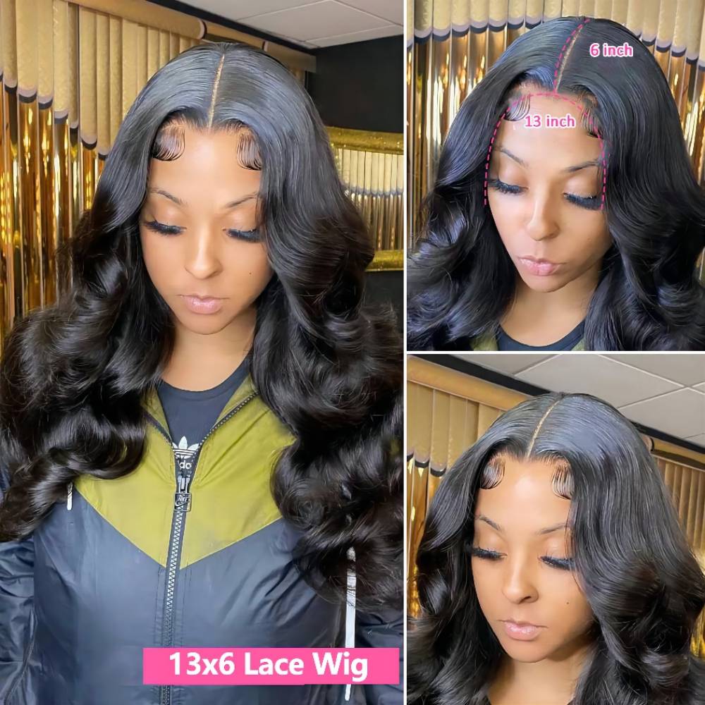 HD Transparent 13x4 13x6 Body Wave Lace Front Wig Pre Plucked 360 Lace Frontal Wig Human Hair Wigs For Women 4x4 Closure Wig