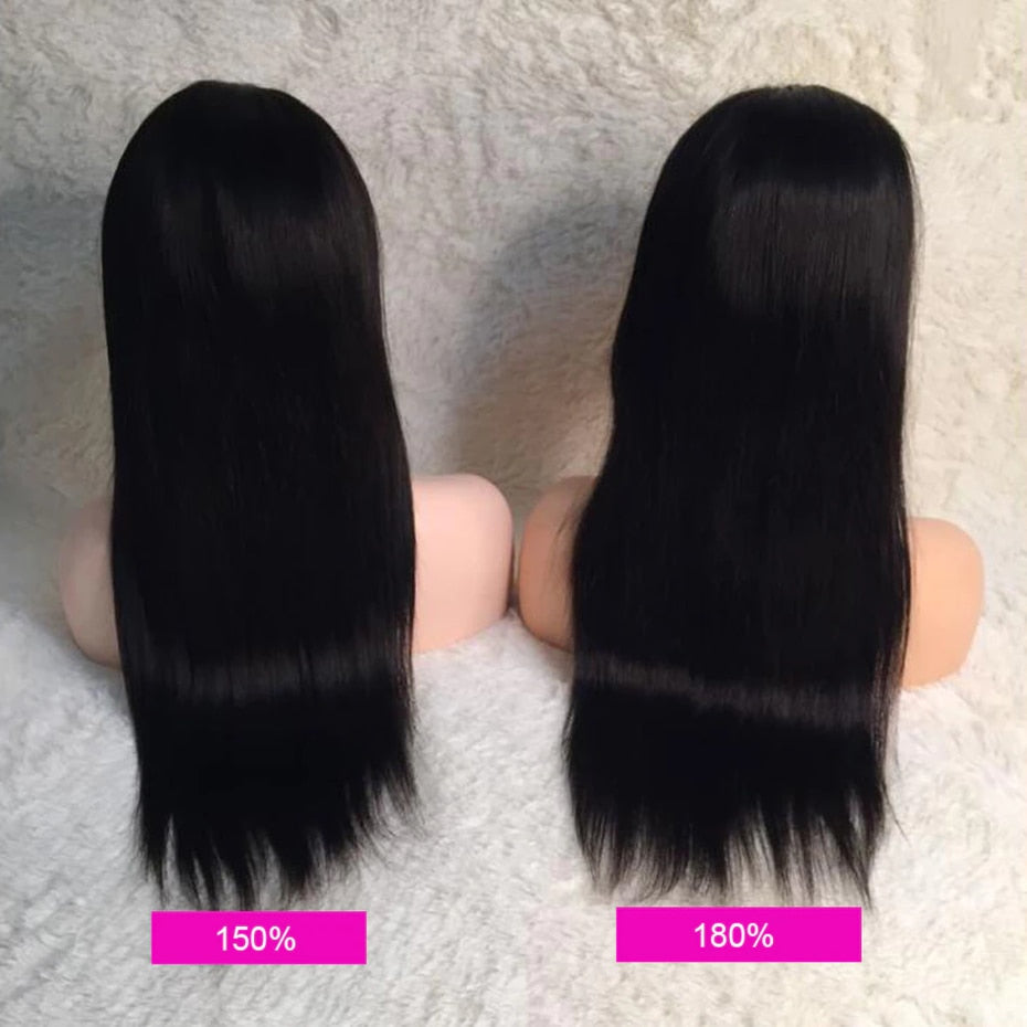 13X4 Lace Front Human Hair Wigs 360 Lace Frontal Wig Remy Brazilian Bone Straight Lace Wigs For Women PrePlucked Wig Bling Hair