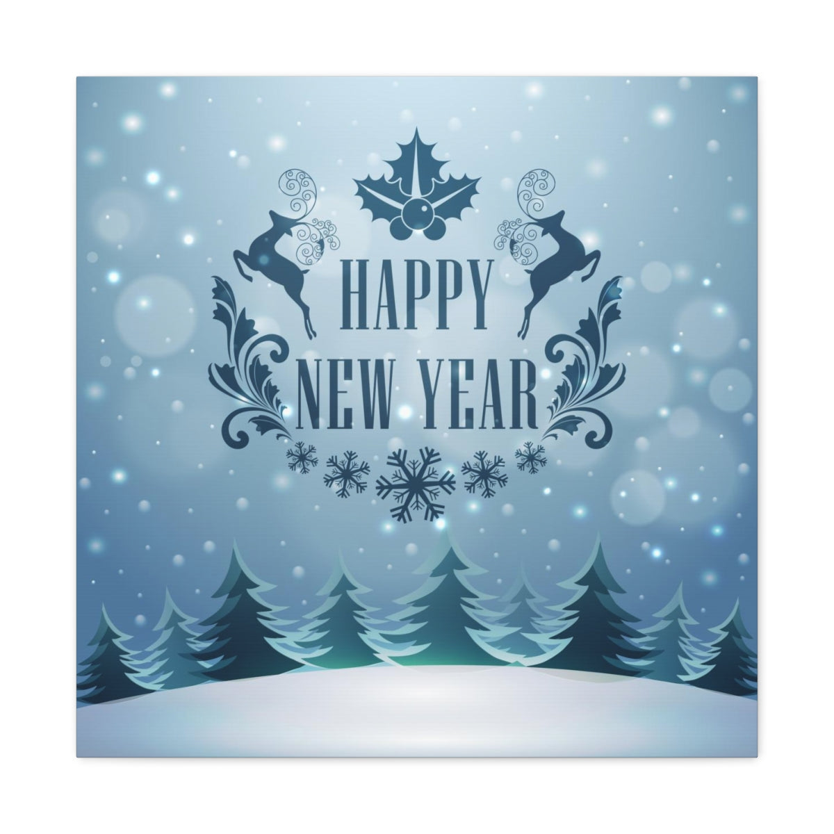 Happy New Year Canvas Gallery Wraps