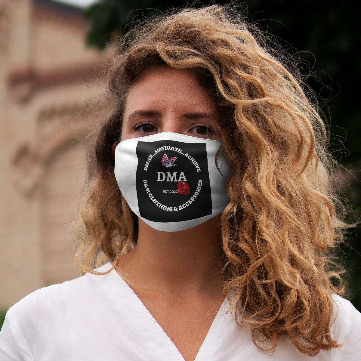 DMA Brand Snug-Fit Polyester Face Mask